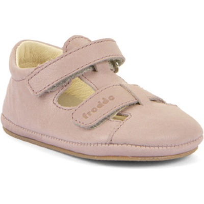 Froddo Kožené barefoot capáčky Prewalkers Pink růžové