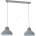 Luminex Пендел SVEN 2xE27/15W/230V сив (LU9049)