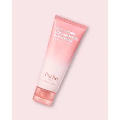 PURITO SEOUL Multi PDRN Collagen Real Glow Mask rozjasňujúca peel-off maska s PDRN a kolagénom 100 ml