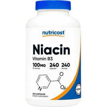 Nutricost Niacin Vitamin B-3 100 mg [240 капсули]