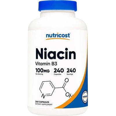 Nutricost Niacin Vitamin B-3 100 mg [240 капсули]