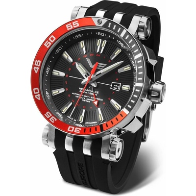 Vostok Europe NH34/575A717 Černý silikonový řemínek