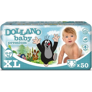 DOLLANO Baby Premium XL 10-17 kg 50 ks