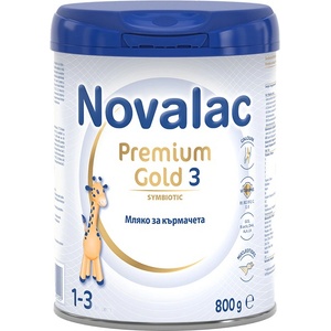 Medis Адаптирано мляко Novalac - Premium Gold 3, 800 g (1901100000) - baby