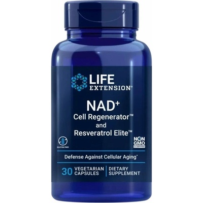 Life Extension NAD+ Cell Regenerator™ and Resveratrol 30 kapslí