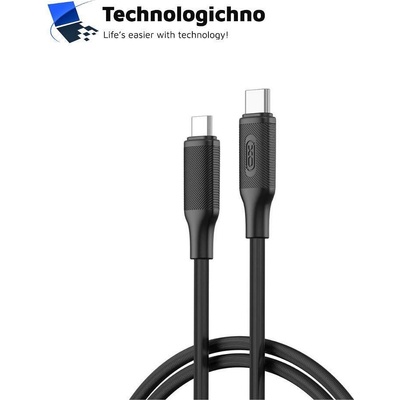 XO Кабел XO Type-C - Type-C 60W 1m PD Black (NB-Q265B)