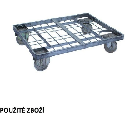 Vozík pod přepravky 800 x 600 x 190 mm