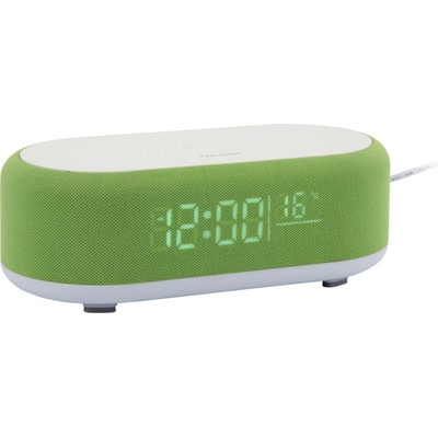 Karlsson Vouge Будилник с безжично зарядно и Bluetooth високоговорител, зелен (KA6033BG)