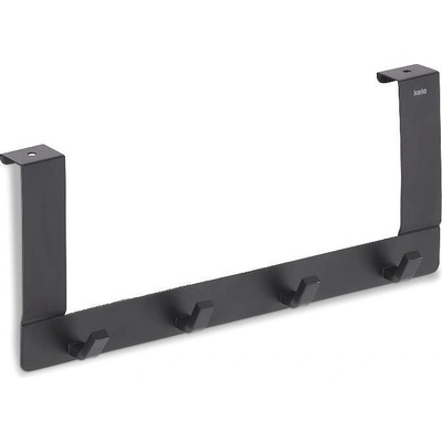 Kela (Германия) Закачалка за вратички kela colgar с 4 куки - черна (kela 22241)