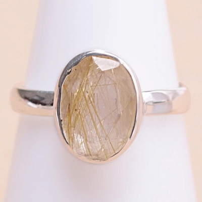 Nefertitis Sagenit prsten stříbro 33689