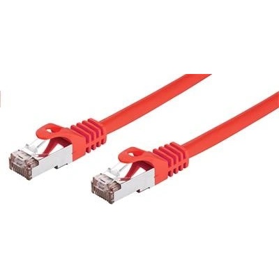 C-TECH CB-PP6F-05R patch, Cat6, FTP, 0,5m, červený