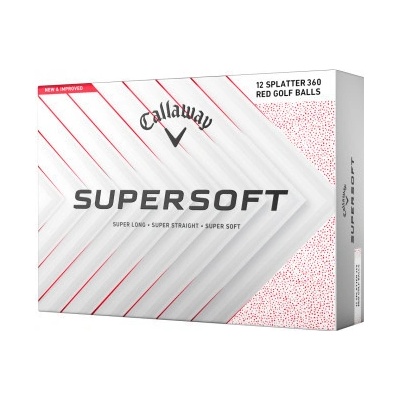 Callaway Supersoft Splatter 360 červené 12 ks