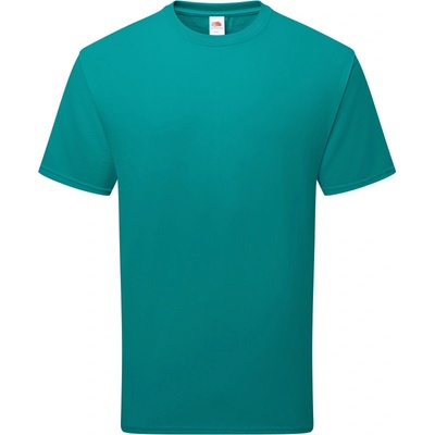 Fruit of the Loom tričko Pure Cotton T těžká bio bavlna krátký rukáv COT161362als01-ocean teal