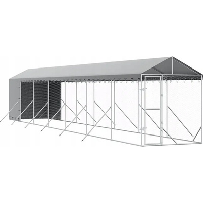 VidaXL Kotec pro psa 3190493 1400 x 200 x 250 cm ocel – Zboží Dáma