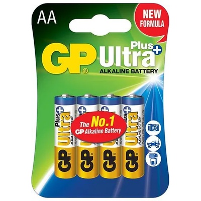 GP Batteries Алкална батерия gp ultra plus lr6 aa /4 бр. в опаковка/ 1.5v (gp-ba-ultraplus-lr6)