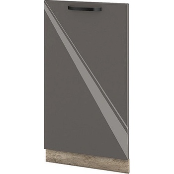 ИРИМ Врата за вградена съдомиялна Сити АРФ-Антрацит гланц-05-38 45 см