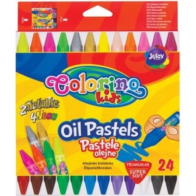 Colorino Kids farebné olejové pastelky 24 kusov TRIO