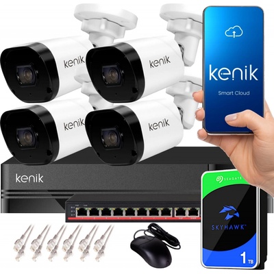 KENIK Surveillance Kit NVR 1TB-8CH 4 kamery