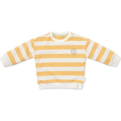 Бебешки суитшърт Little Dutch - Sunny Yellow Stripes, 74 cm, 6-9 м (CL24022006)
