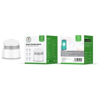 WOOX Smart Zigbee детектор за дим - R7305 (85dB, CR123A, 3V 1600mAh) (R7305)