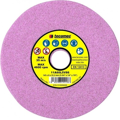 Tecomec Brusný kotouč 145 x 6 x 22,2 mm 01005005