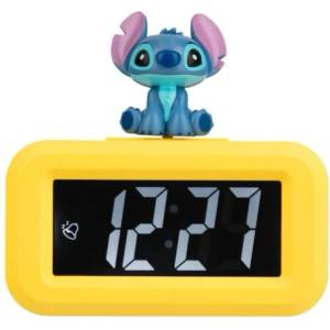 Paladone Будилник Paladone Mini Icon, Disney - Stitch, 8, 8 cm, Батерии (AAA), Цифров будилник (PP14951LS) Будилник