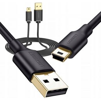 Ugreen 10386 USB - mini USB 480 Mbps, 3m, černý