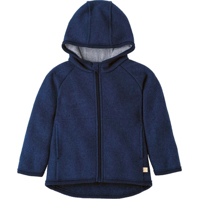 disana Детско вълнено яке disana Kid's Walk-Jacke Zipp Wool jacket - Indigo - размер 86/92 (EU) (703-6090-0512)
