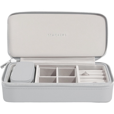 Stackers Пътническа кутия за бижута Travel Large Stackers каменносива (76156)