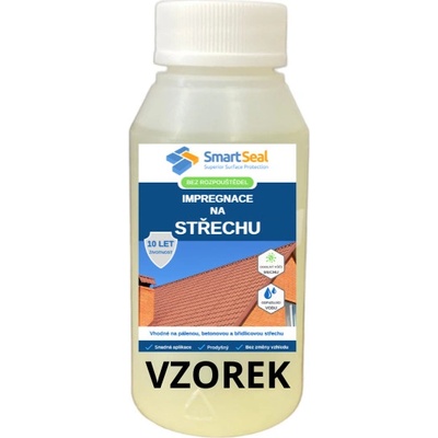 Impregnace na střechu, vzorek