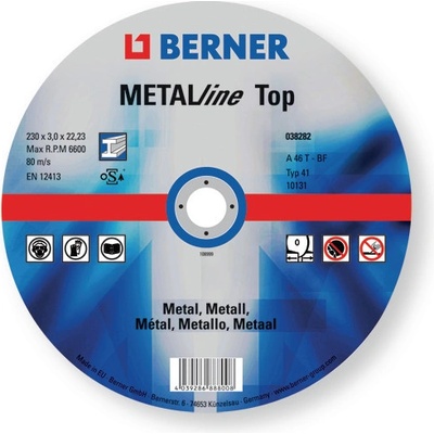 Berner Kotouč řezný 65 x 1,2 x 6 mm 38269