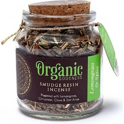 Organické kadidlo Lemongrass & Spice, v pohári