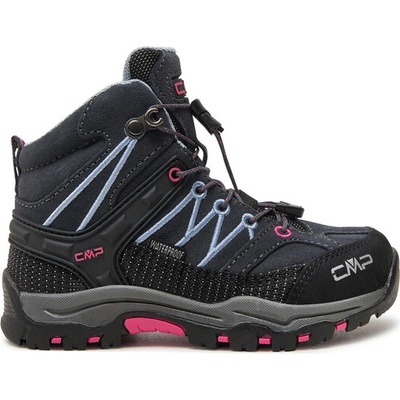 CMP Kids Rigel Mid Trekking Shoes WP - Chaussures De Randonnée Enfants Titanio-Acido 37 EU