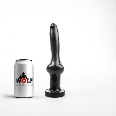 Wolf Herding Dog čierne análné dildo 23,5 x 2,8–6,1 cm