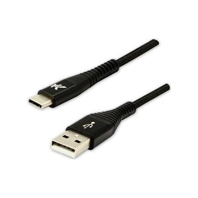 Logo KUAHCTL10BBL USB (2.0), USB A M- USB Cm, 480 Mb/s, 5V/3A, 1m, černý
