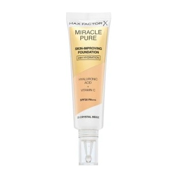 MAX Factor Miracle Pure Skin-Improving Foundation дълготраен фон дьо тен с овлажняващо действие 33 Crystal Beige 30 ml