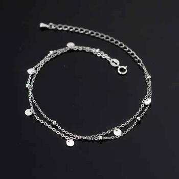 Silenti Jewelry Сребърна гривна за крак "Еталон