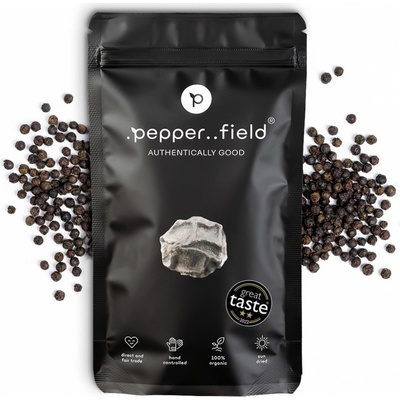 Pepper Field Kampotský Pepř černý doypack 100 g – Zbozi.Blesk.cz
