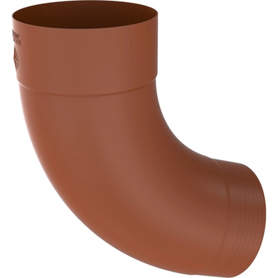 Zambelli Colordur Koleno 72° ø 100 mm falcované RAL 8004 cihlově červená 242410-E-8004