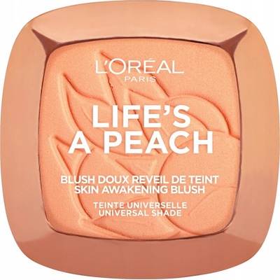 L'Oréal Paris Wake Up & Glow Life’s a Peach tvářenka 01 Peach Addict 9 g