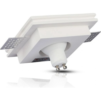 Image 1 of V-TAC gu10 Гипсова Отливка Квадрат Издадена Хромирано Дъно - 3149 (3149)