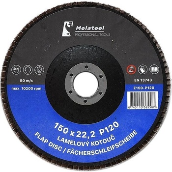 Molatool Lamelový brusný kotouč 150 mm P120 Z150-P120