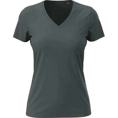 Classic T V neck Tričko dámske STEDMAN sivá Slate