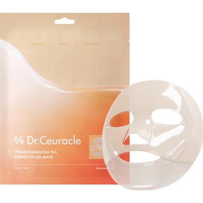 Dr. Ceuracle Vegan Kombucha Tea Essence In Gel Mask Gelová pleťová maska 36 g 1 ks