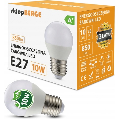 Milio LED žiarovka G45 E27 10W 880 lm studená biela
