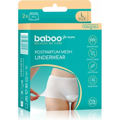 Baboo Postpartum Mesh Pants popôrodné nohavičky L 2 ks