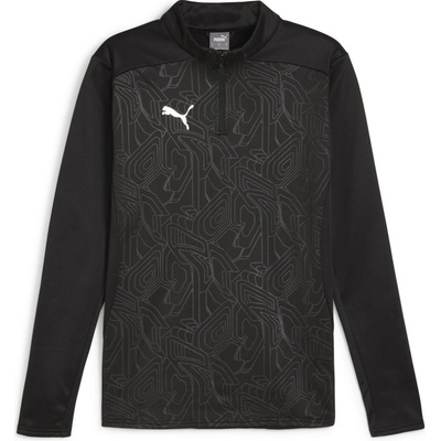Puma Teamfinal Warm Top čierna tmavo sivá