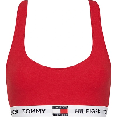 Tommy Hilfiger logo braletka z organickej bavlny červená