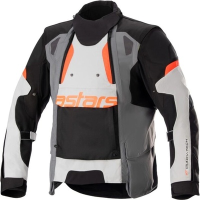 Alpinestars HALO DRYSTAR 2024 svetlo sivo-tmavo sivo-čierno-červená