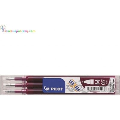 Pilot Náhradná náplň do rollera Frixion 0,7mm vínová 3 ks